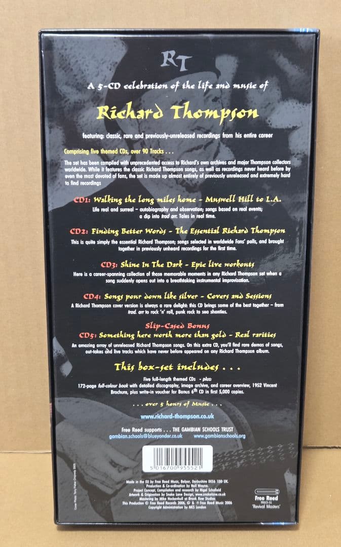 リチャード・トンプソン 5CD ボックスセット