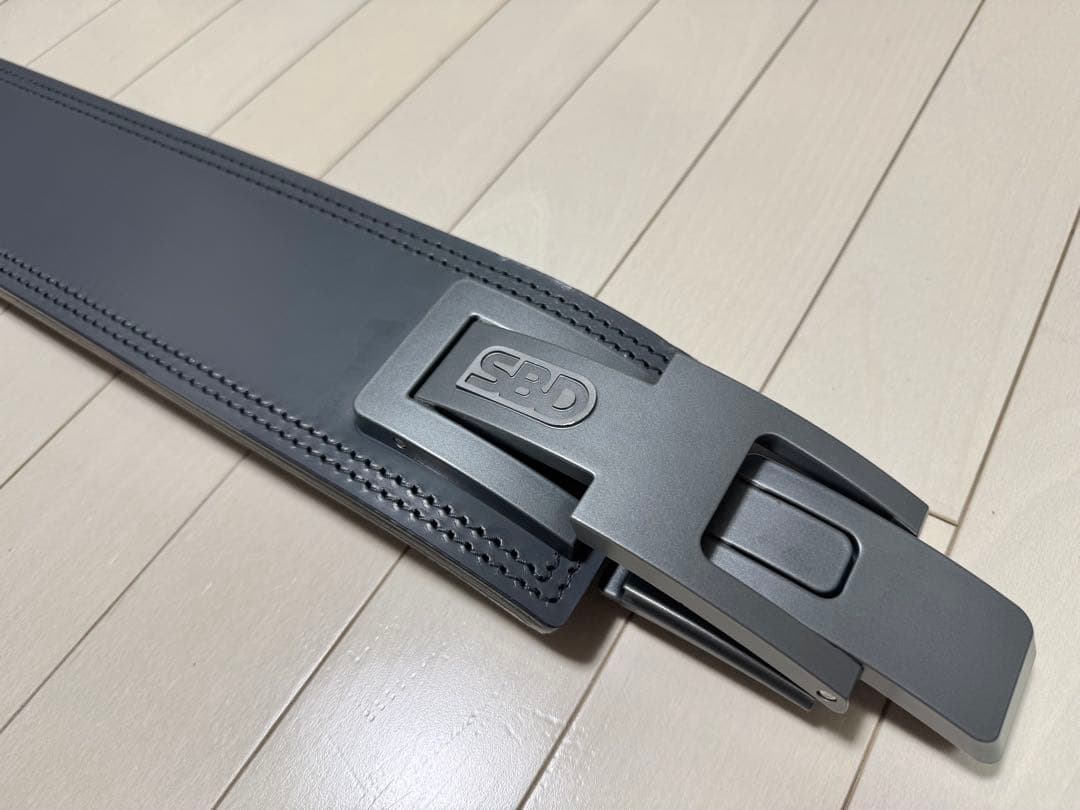 SBD パワーリフティングベルト Forge×グレーバックル 13mm Mサイズ