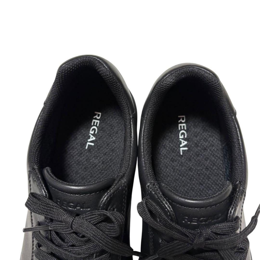 極美品☆リーガル／REGAL☆レザースニーカー ゴアテックス ブラック 男女兼用