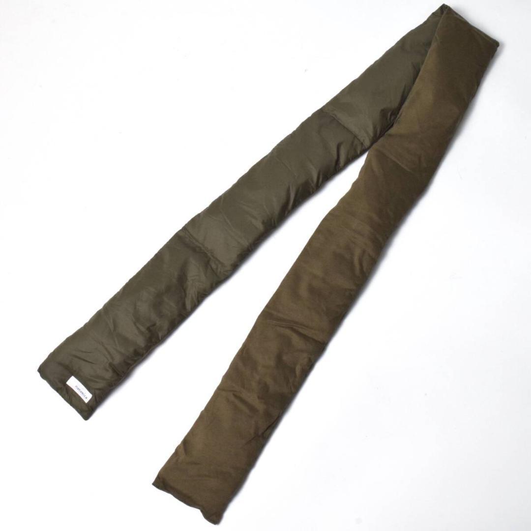 未使用 ナナミカ ダウンマフラー カーキ SUKF250 男女兼用