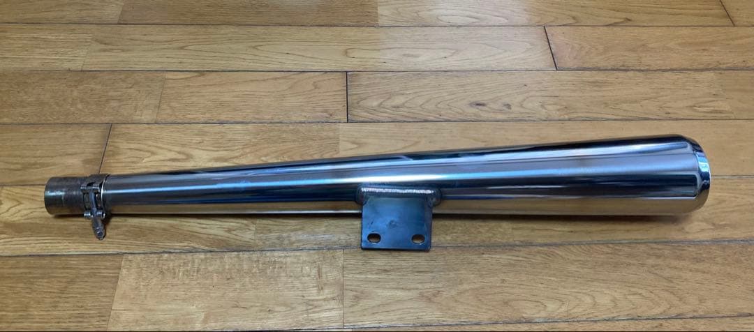 SR400 シムズクラフト トラディショナルメガホンマフラー