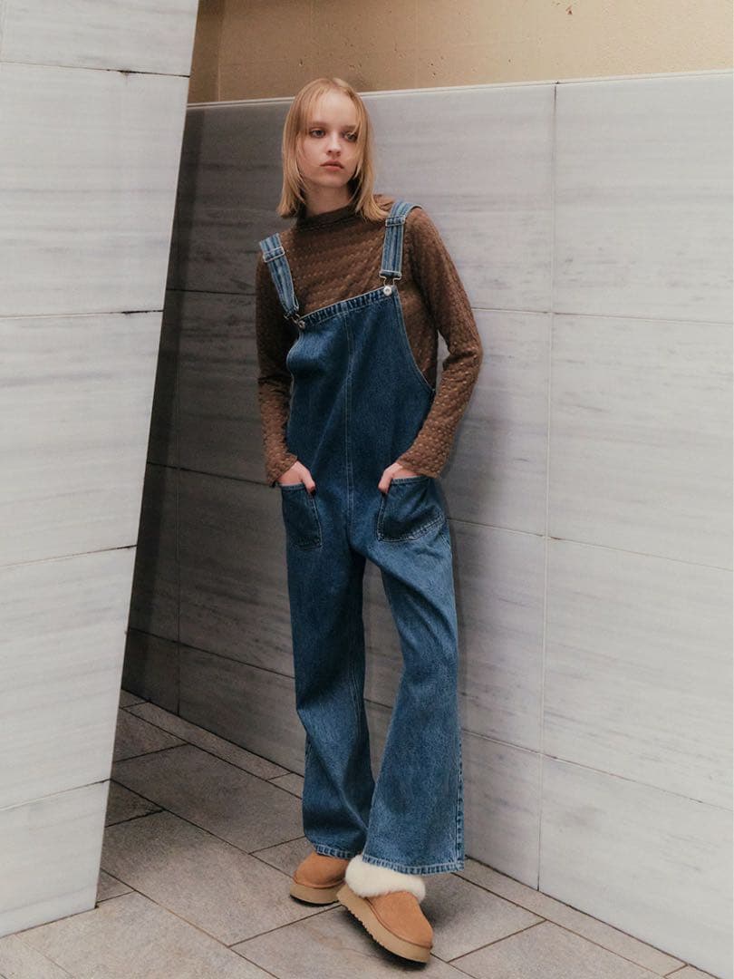 trefleplus デニムオーバーオール