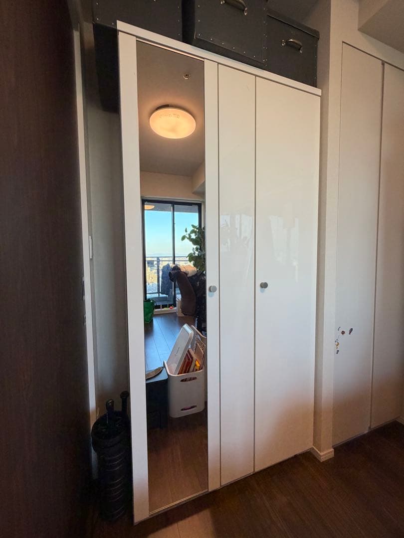 きょうか　ニトリ　ミラー付きクローゼット