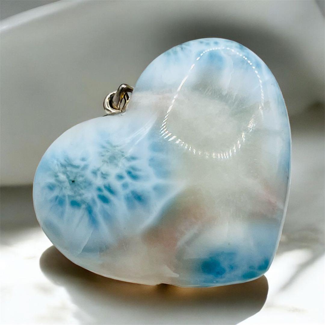 特別価格ピンクラリマー ハート レア ラリマー ペンダント