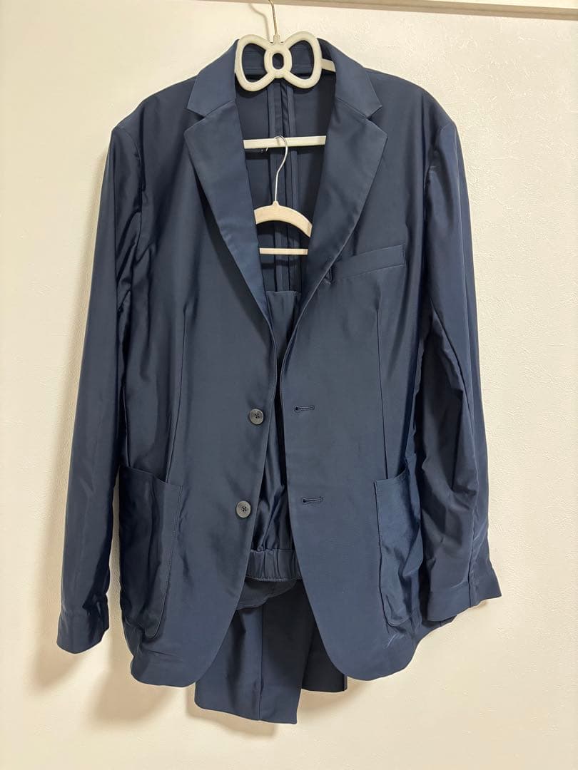 【12/4〆スカイブルー 】ISAIOネイビー スーツ Xサイズ上下セット