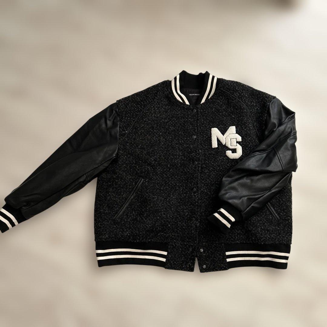 MG刺繍ロゴ付きスタジャン