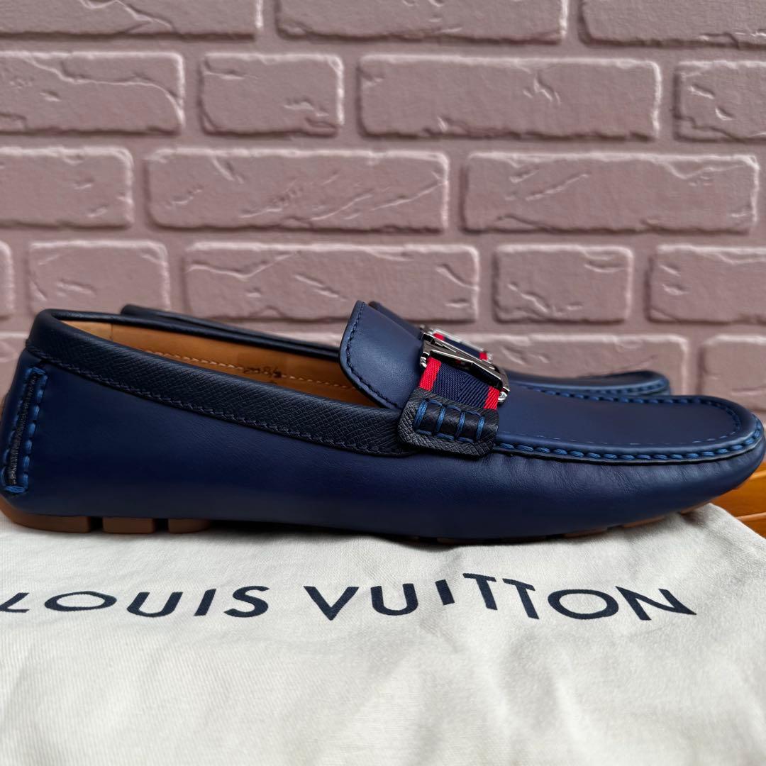【未使用品】 ルイヴィトン モンテカルロ レザー ドライビングシューズ