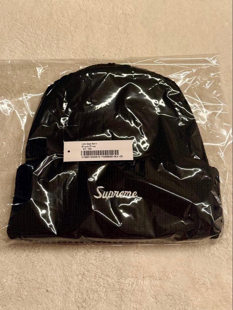 [新品]Supreme25FW Loose Gauge Beanie黒