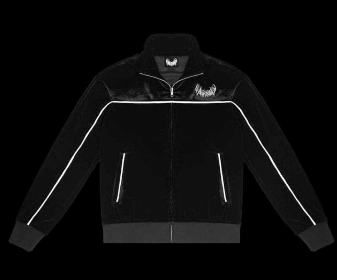 トップス S YXNGBRATZ YB VELOUR JACKET PANTS BLACK