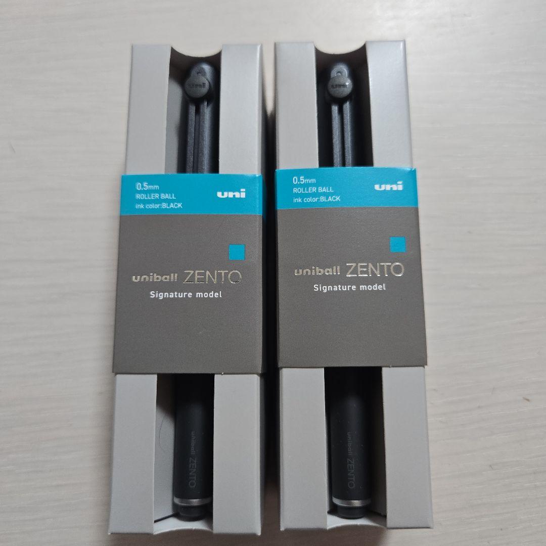 uniball ZENTO ユニボールゼント シグニチャー　ブラック　2本