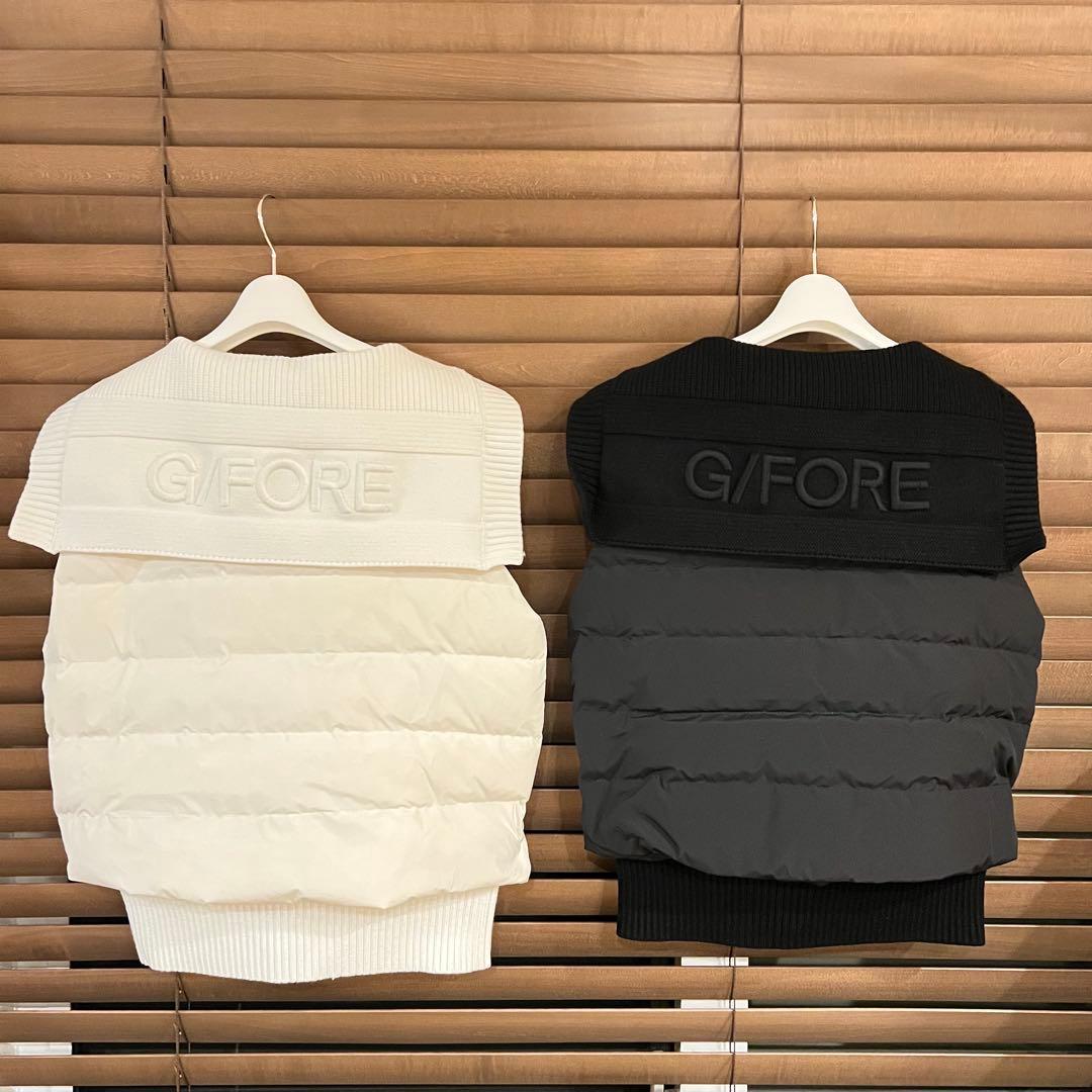 【黒L】G/FORE ジーフォア ゴルフ レディース ダウンベスト