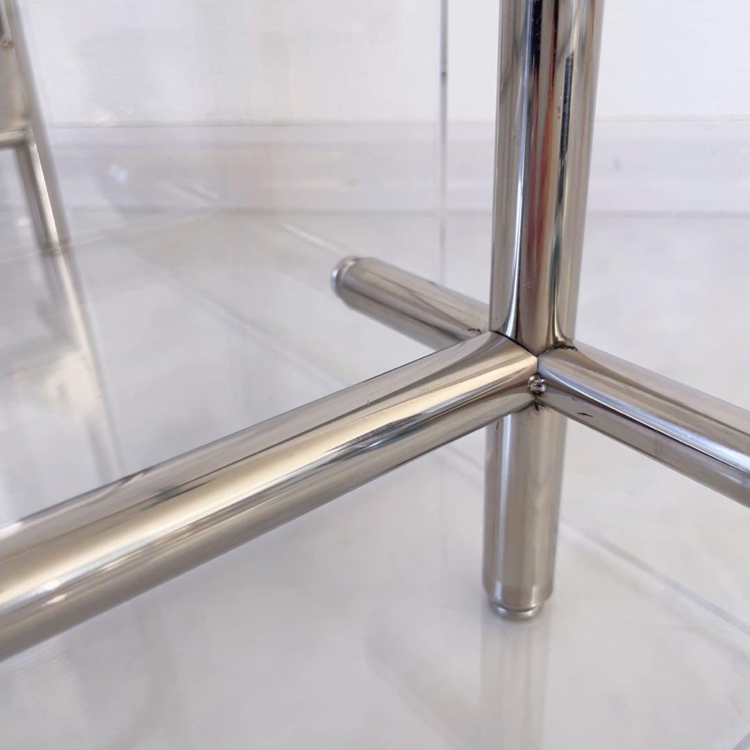 アクリルコーヒーテーブル　サイドテーブル　キャスター付き　モジュール家具 収納