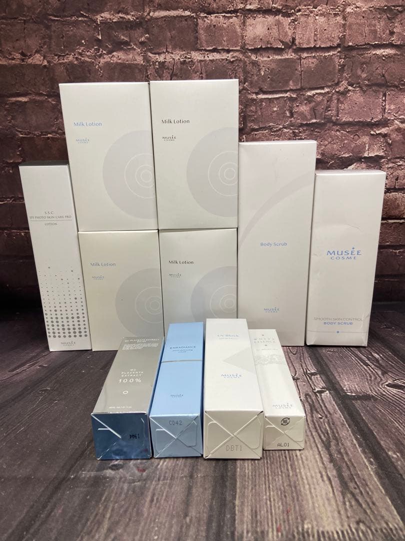 ミュゼ　まとめ売り　ミルクローション　ボディスクラブ　MCプラセンタエキス