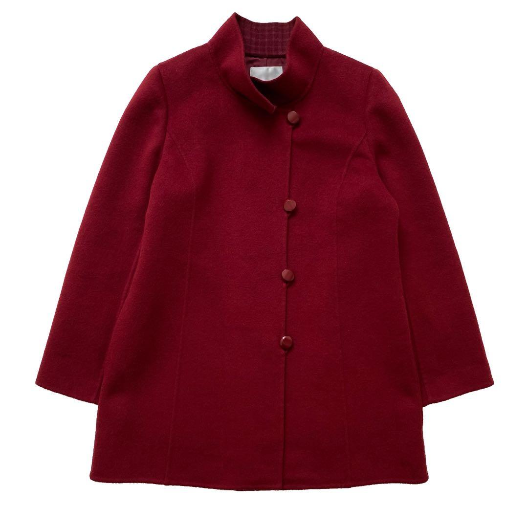 美品 Leilian レリアン カシミヤ100% ハーフ コート 9 近年モデル