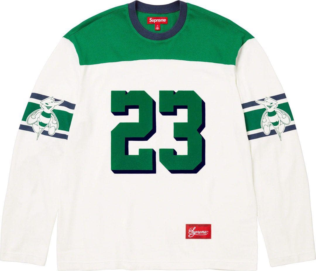 supreme bumblebee l/s football top S サイズ