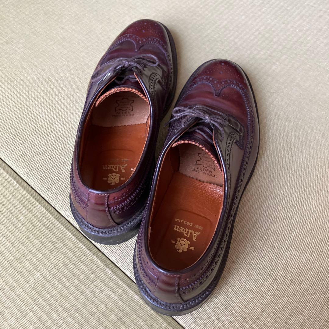 Alden オールデン 975 ロングウィングチップ コードバン　サイズ9