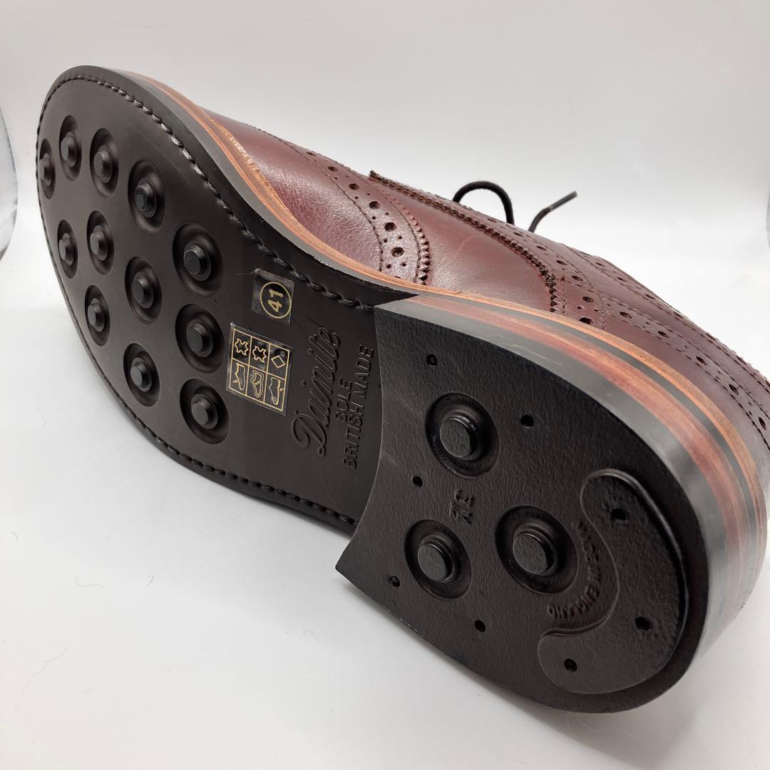 リ*ウ様 ☆新品☆ WALLSALL ウィングチップレザーシューズ WINE 4