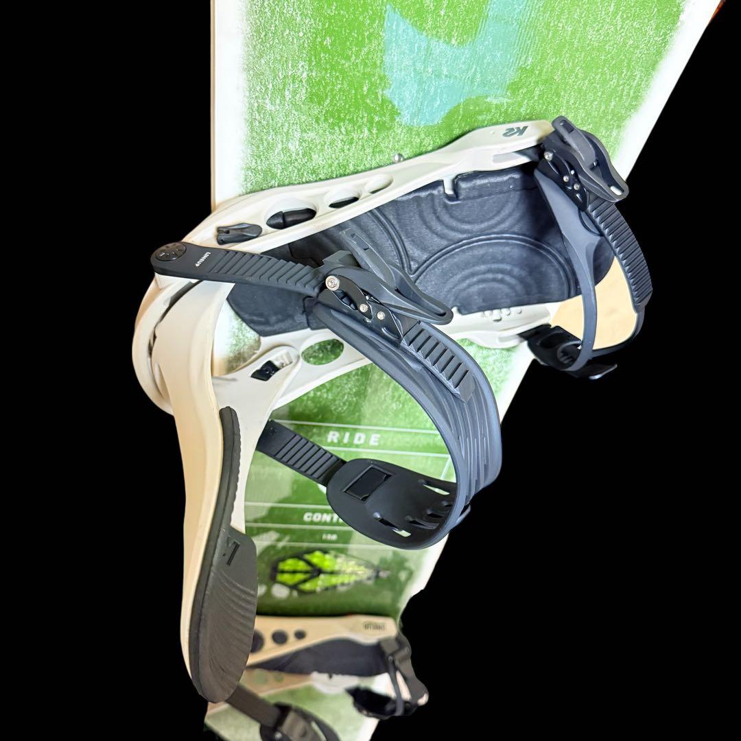 RIDE コントロール スノボ板 158cm＆K2バインディングL