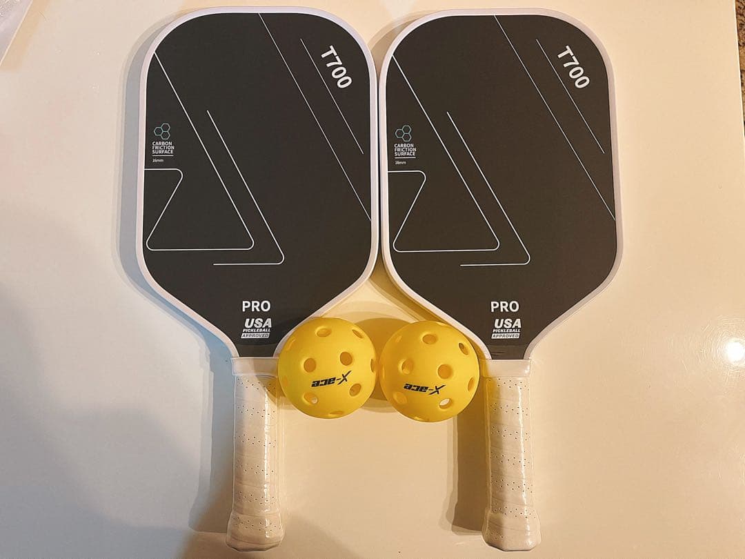 USAピックルボール承認　パドル　2本　T700 カーボンファイバー