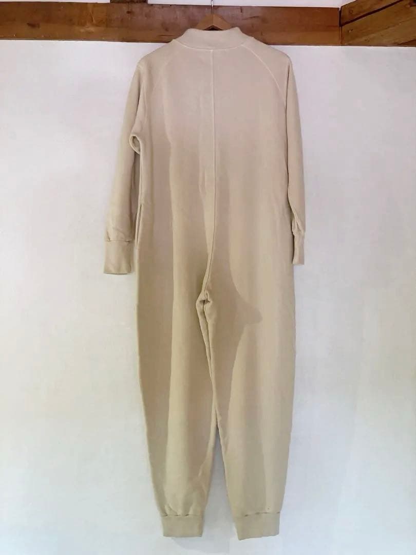 未使用品　pelleq フロントジップ　スウェットジャンプスーツ つなぎ