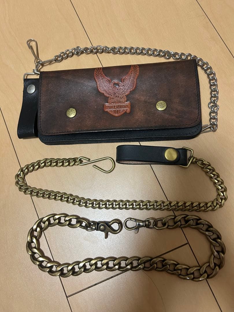 ハーレーダビットソン　財布　デットストック　レア希少　USA ウォレットチェーン