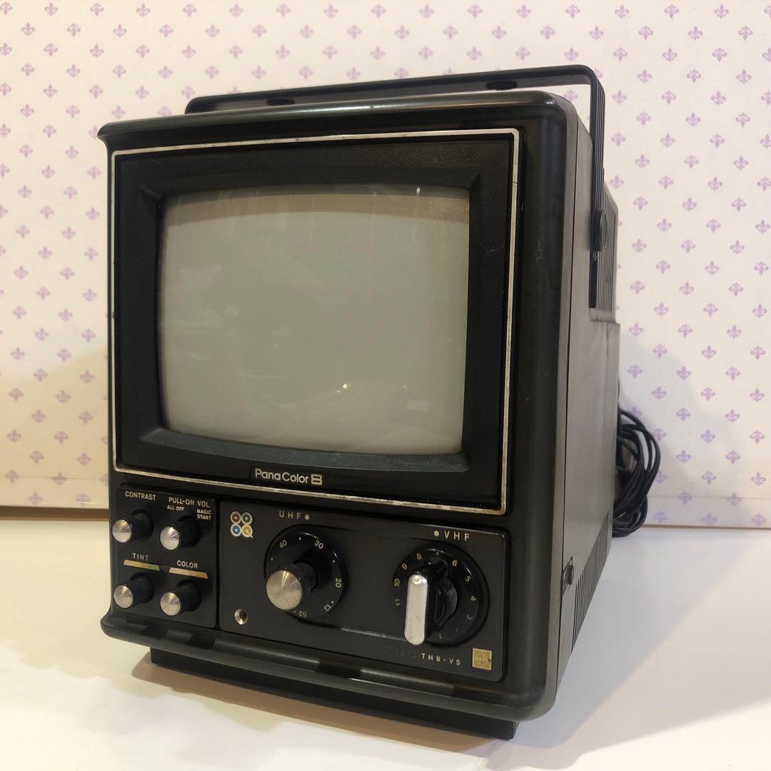 昭和レトロ NationalカラーテレビTH8-V5 通電確認済み