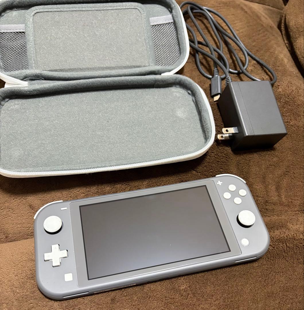 Nintendo Switch Lite グレー 本体 充電器 ケース付き