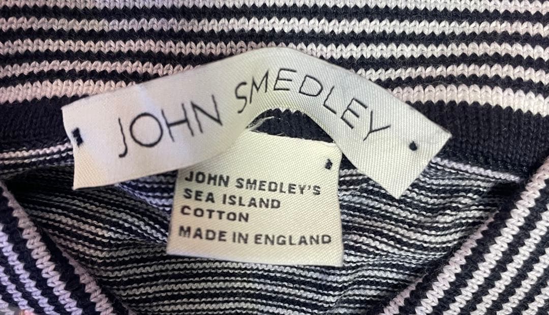 美品　ジョンスメドレー　シーアイランドコットン　ニットポロシャツ　M