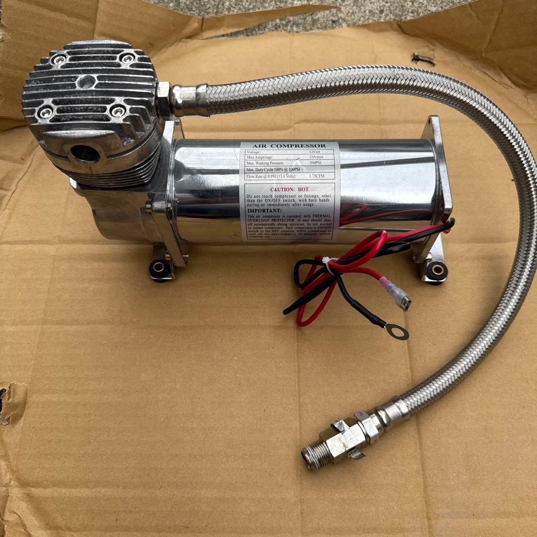 新品未使用 エアサス エアー コンプレッサー 200PSI 12V ストック品