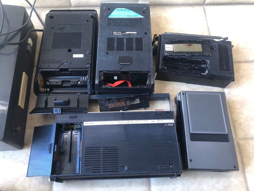 SONYカセットテープレコーダTC‐1150などまとめ5台ジャンク(G20)