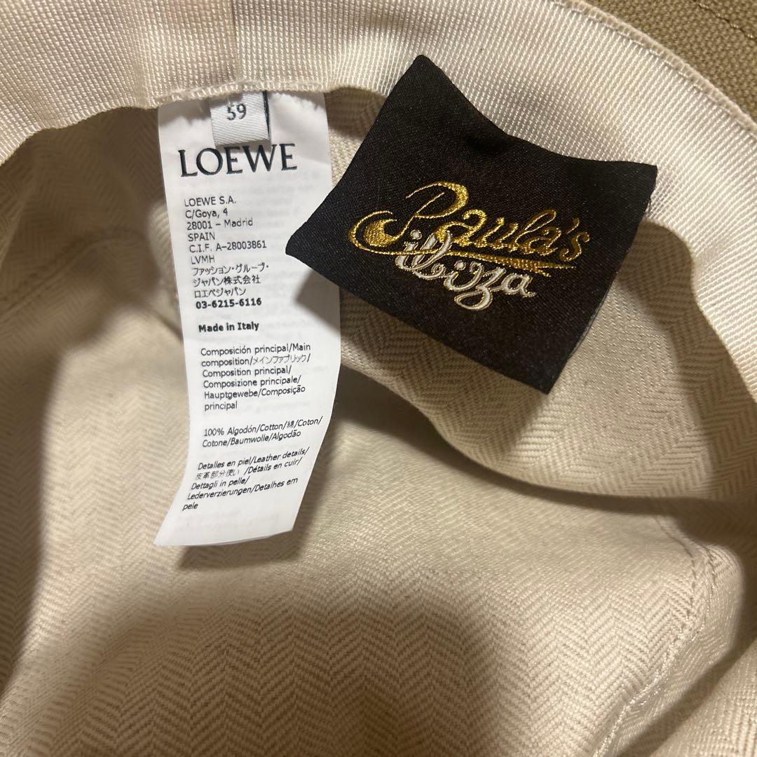 LOEWE ベージュ バケットハット サイズ59