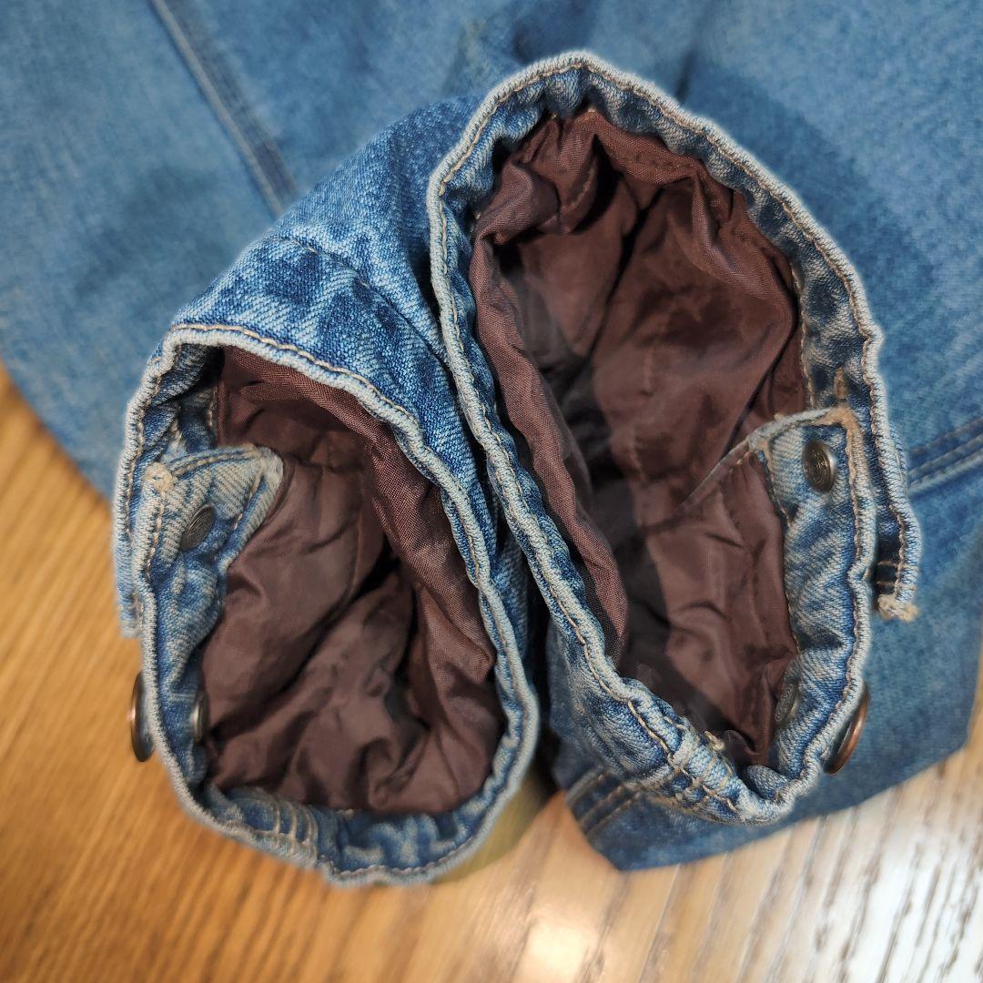 90s old GAP カバーオール 裏地付き 襟コーデュロイ 3本ステッチ