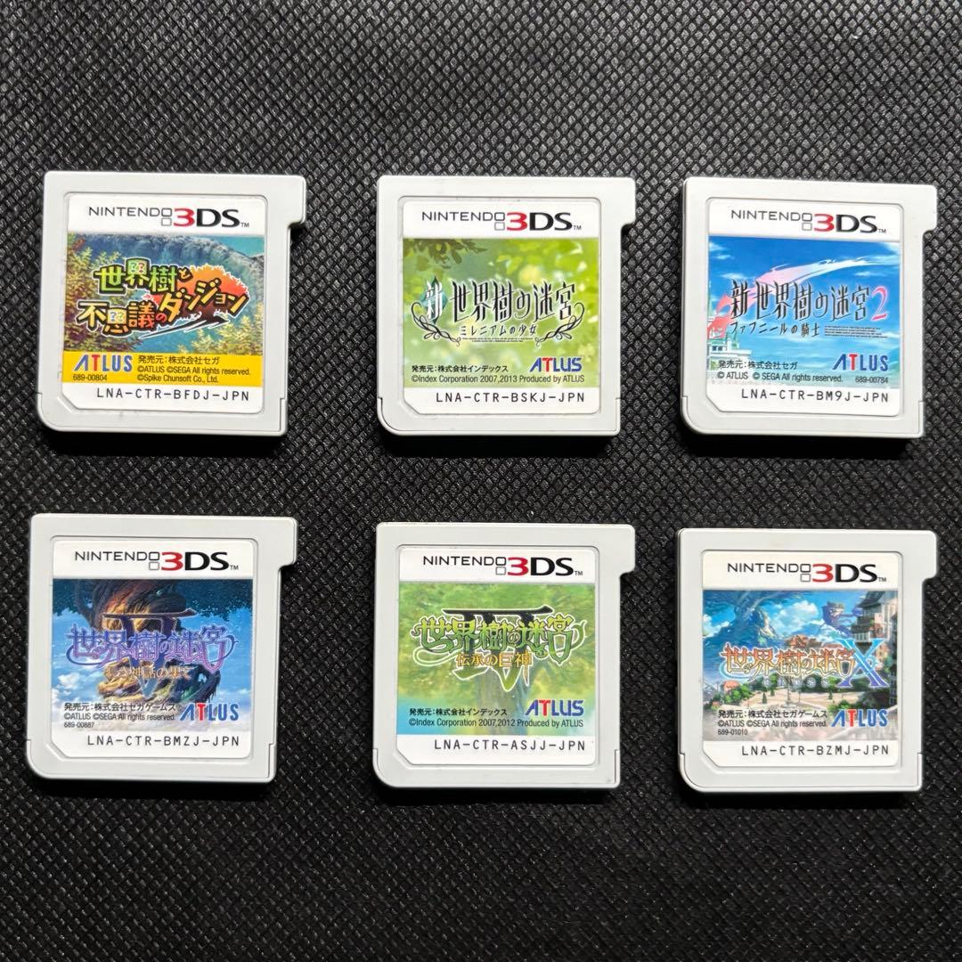ニンテンドー3DS 世界樹の迷宮 シリーズ 6本　世界樹の迷宮2 初回　特典