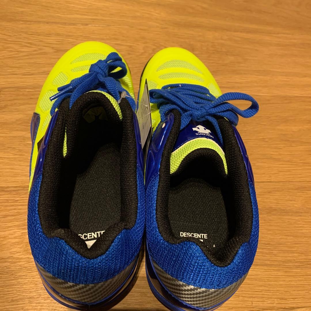 バレーボールシューズ 蛍光イエロー/青