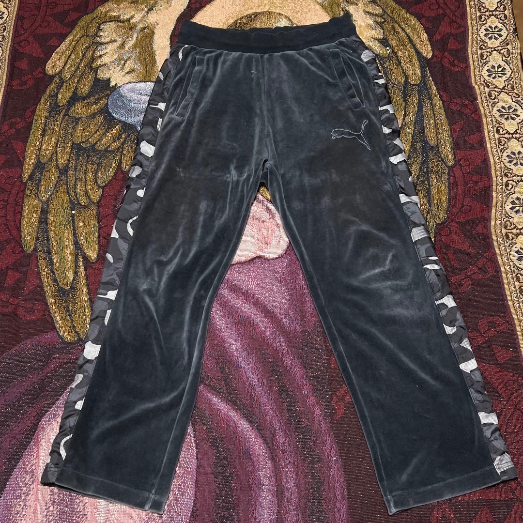 【購入用】プーマベロアトラックスーツジャケットパンツ上下セットアップ迷彩カモフラ