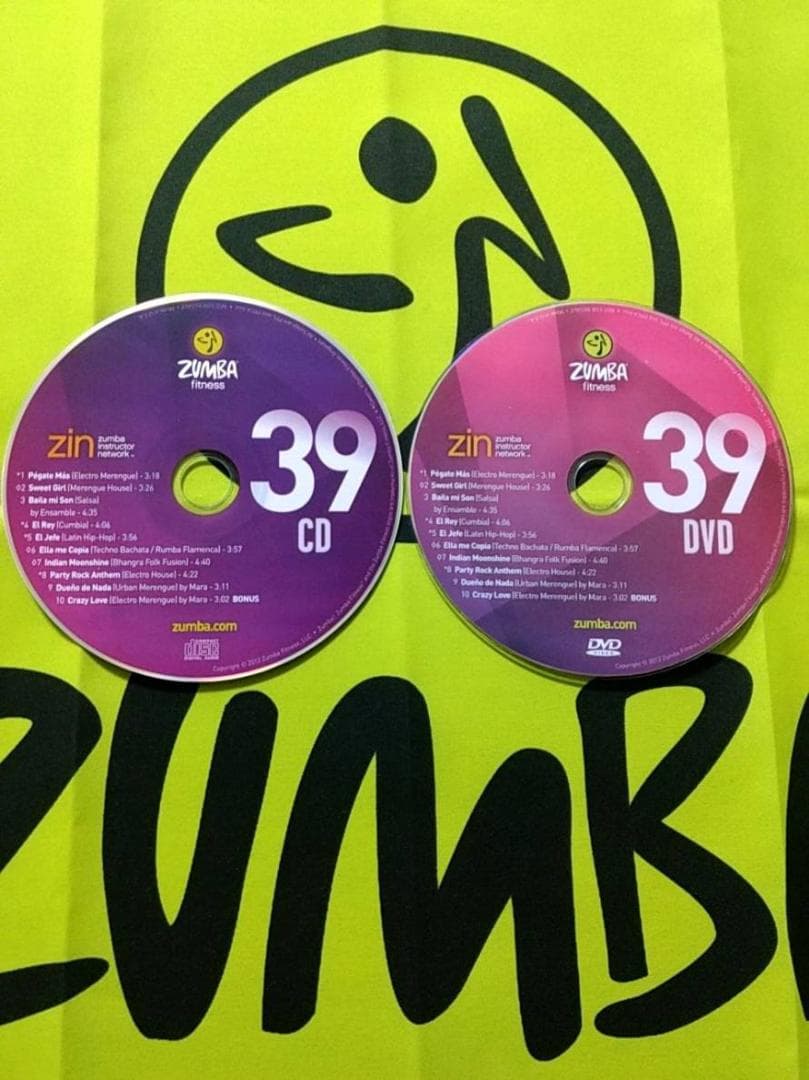 希少品　ZUMBA　ズンバ　ZIN39　CD ＆ DVD　インストラクター専用