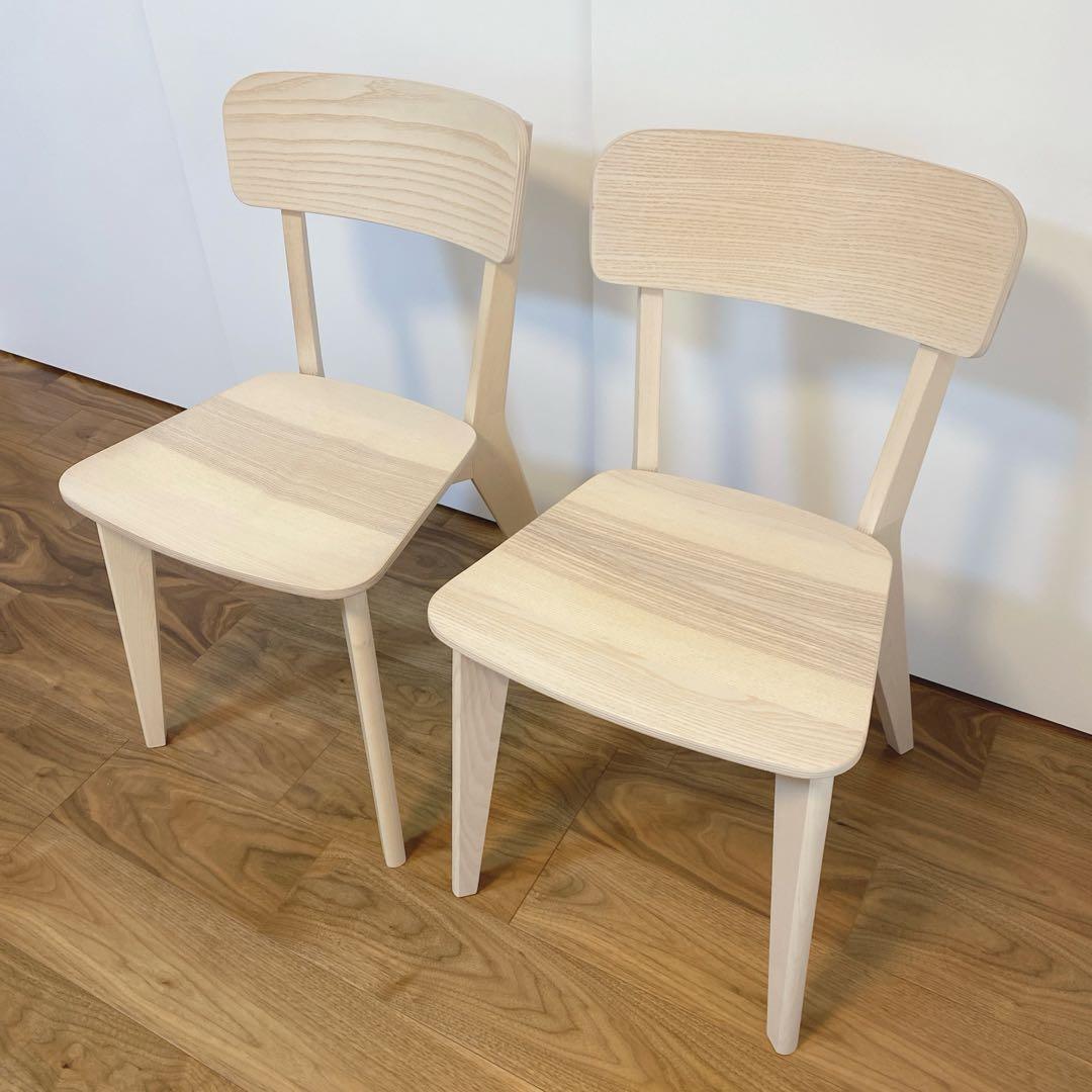 【美品】IKEA LISABO イケア リーサボー ダイニングチェア 2脚