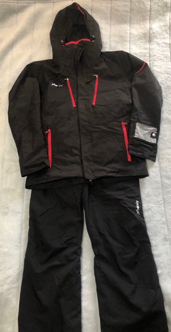 Phenix ブラック　スキーウェア上下セット PS8722P31 170cm