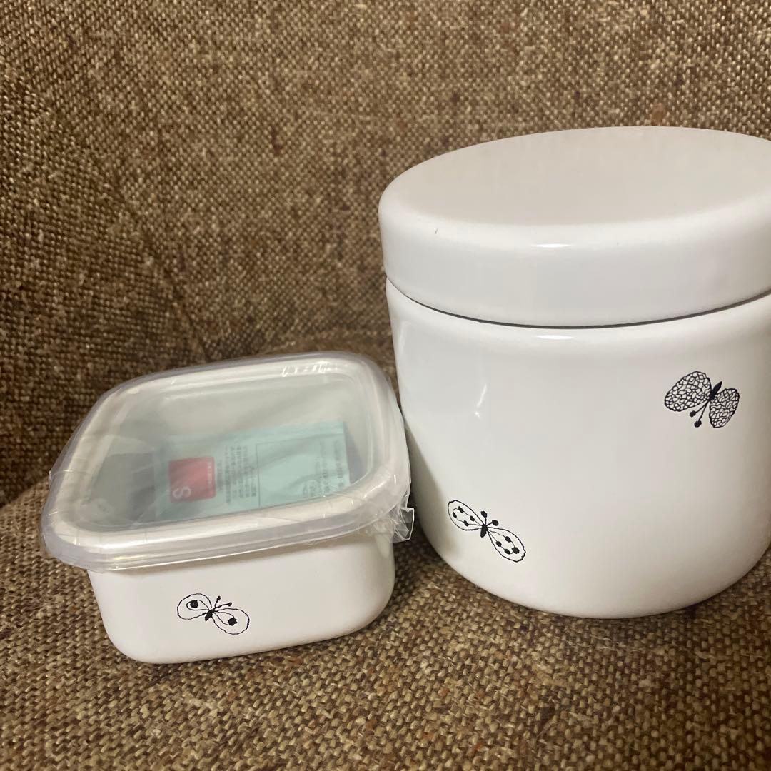 ミナペルホネン×野田琺瑯　TUTU MとスクエアS 2個セット☆