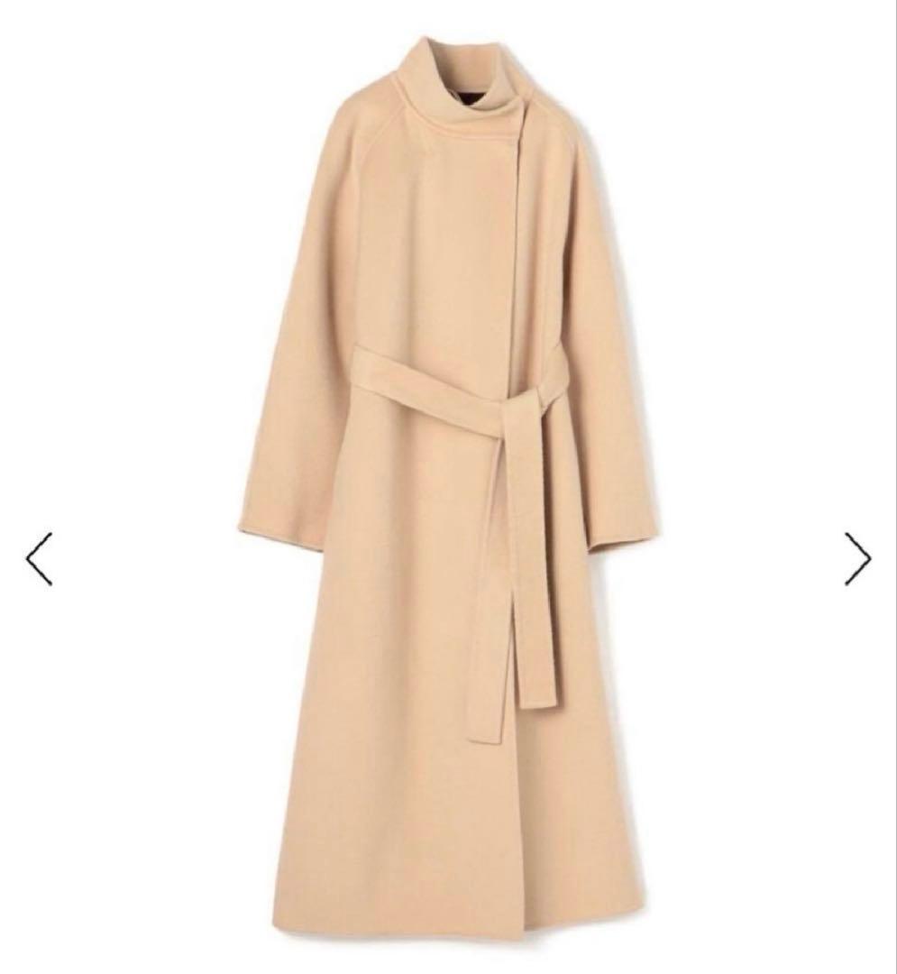 スーパーダブルフェイス ベルテッドコート TOMORROWLAND ベージュ