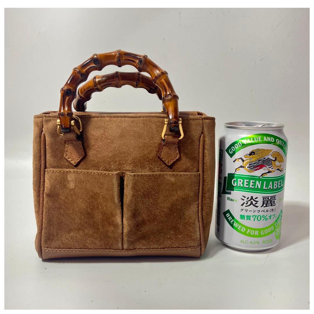GUCCI グッチ バッグ ミニショルダーバッグ バンブー2WAYスエードレザー
