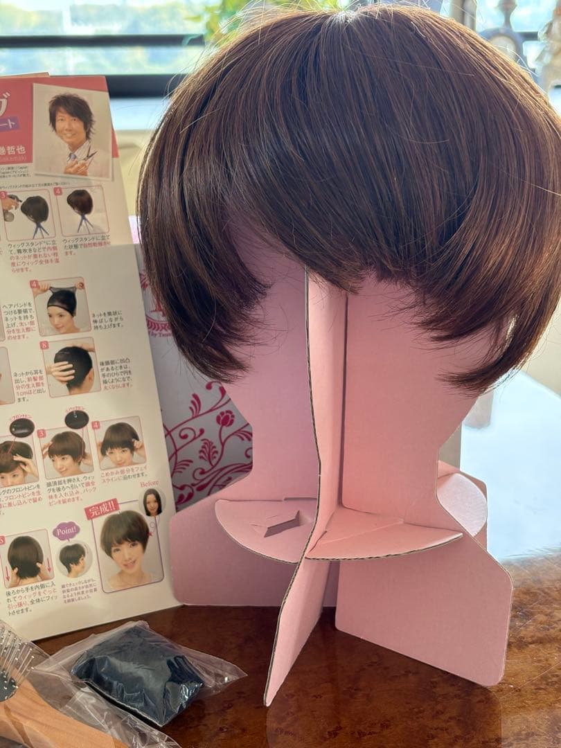 新品！坂巻哲也 ヘアコサージュ フルウィッグ スイートショート