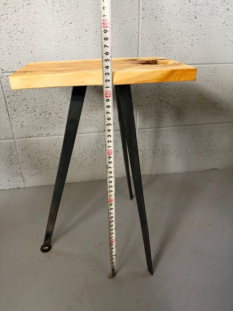 榧木サイドテーブル　コーヒーテーブル　ナイトテーブル　観葉植物置き台