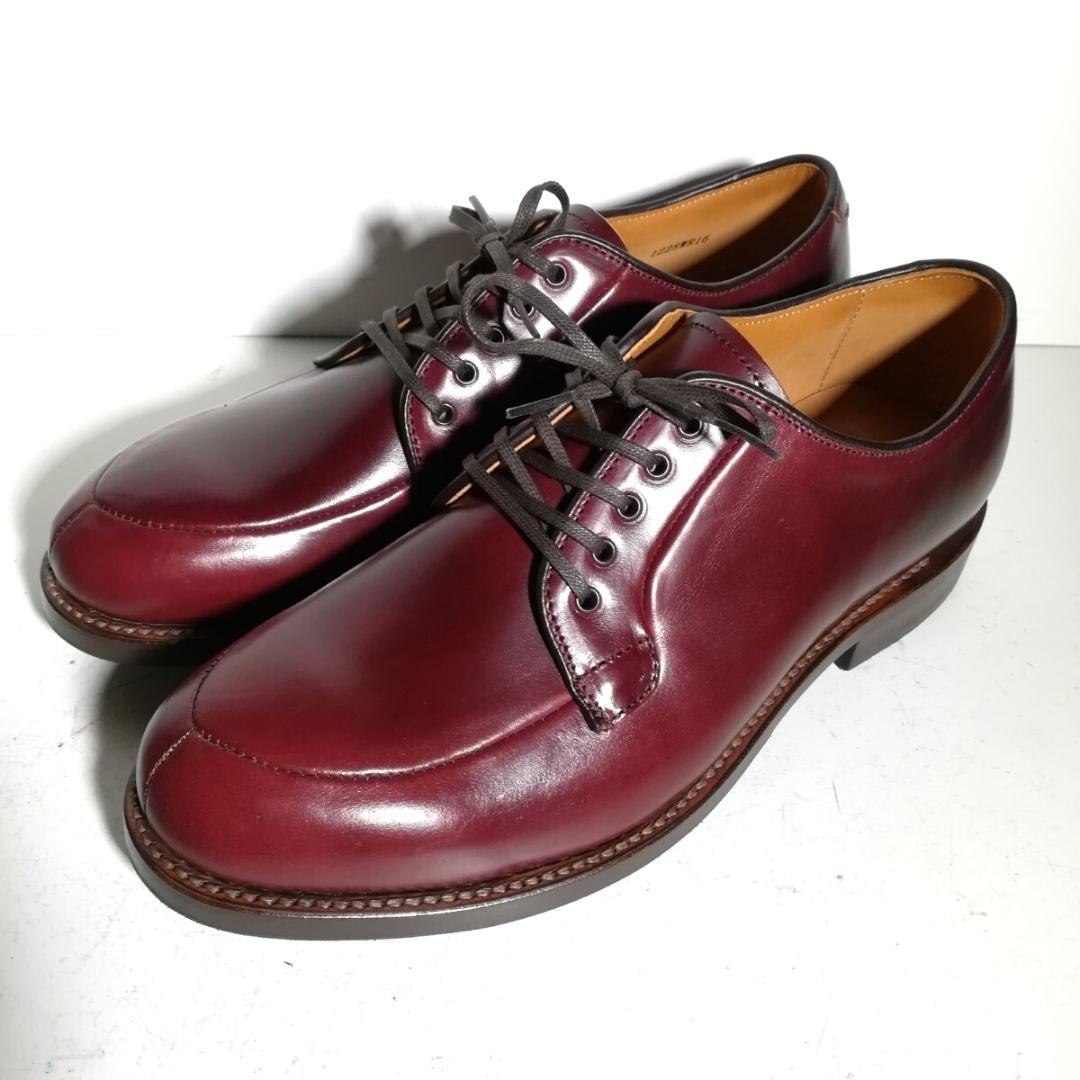 c1088 【新品同様・試着程度】 ウィールローブ Vチップ 9D ボルドー