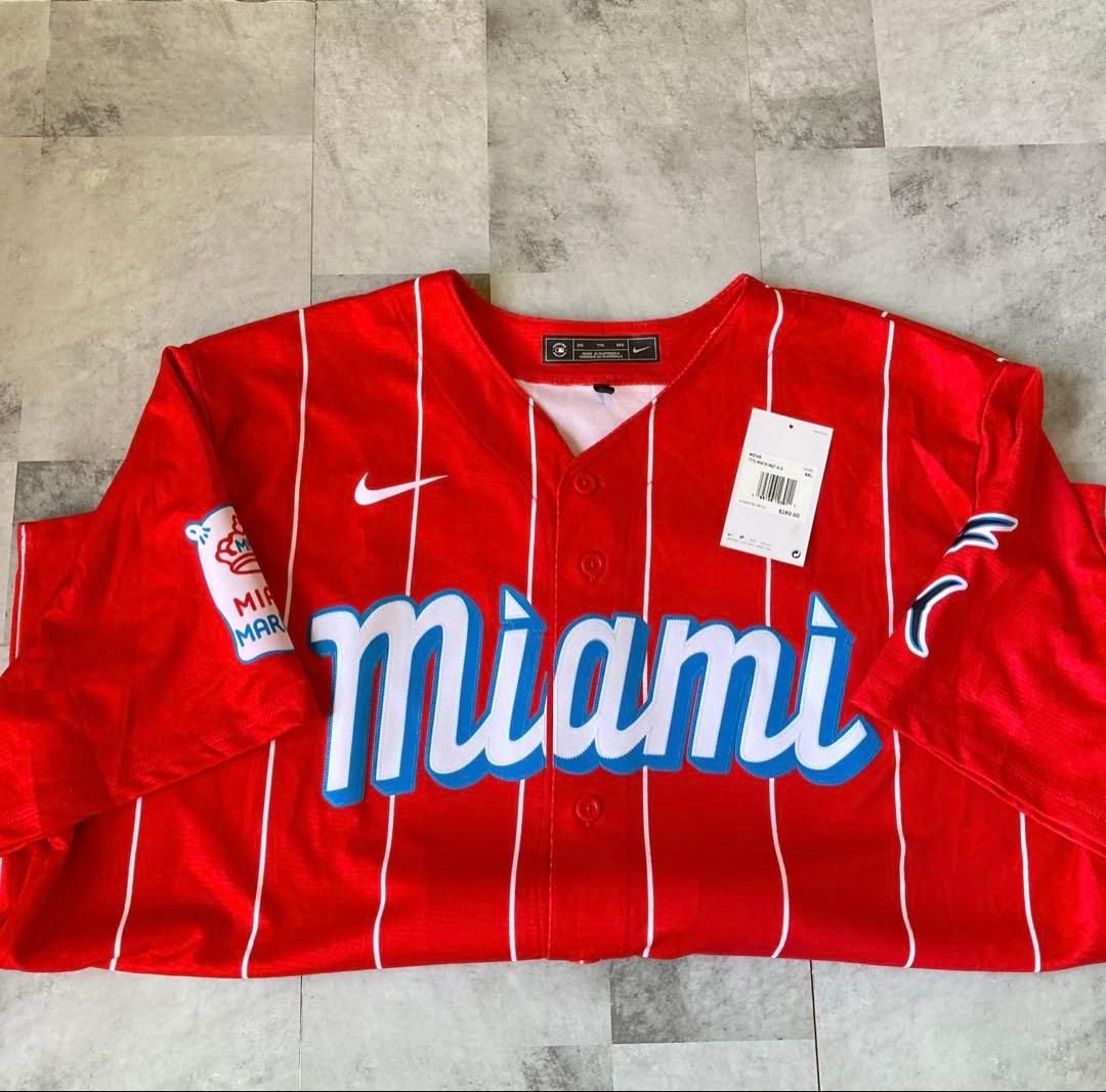 nike マーリンズ　ユニフォーム MLB 正規品　XXL シティコネクト