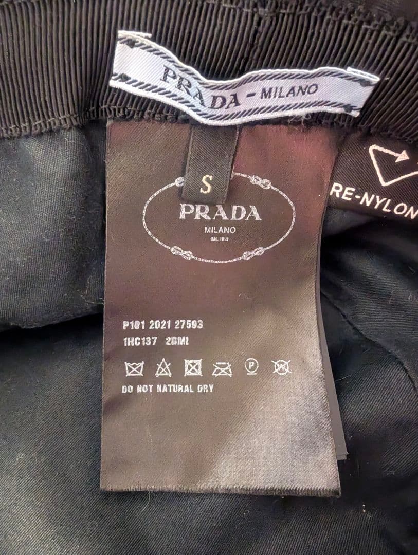 花華 ほぼ未使用品！PRADA プラダ ハット バケットハット Sサイズ