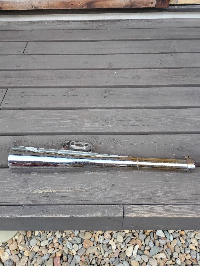 SR400 SR500　ショートメガホンマフラー　メーカー不明