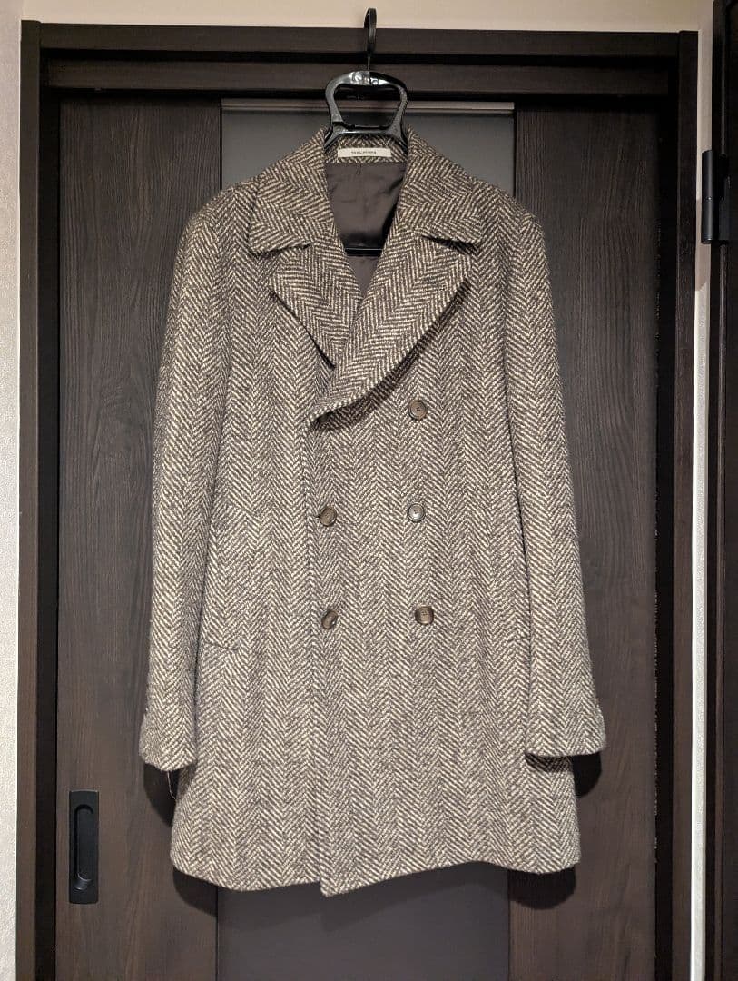 TAGLIATORE ダブルブレスト ヘリンボーンコート