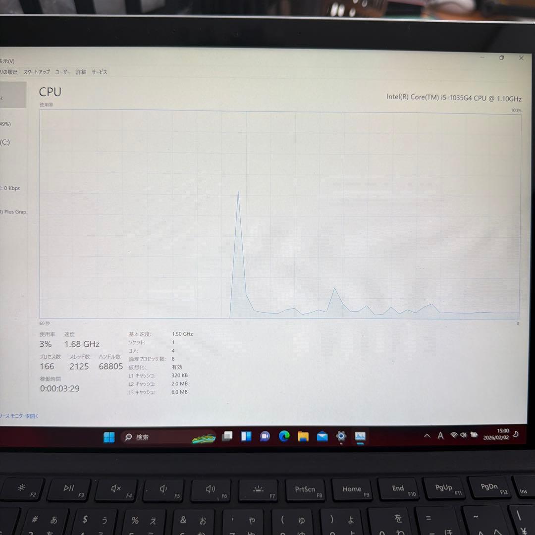 Windowsタブレット本体 surface Pro 7 1866 256