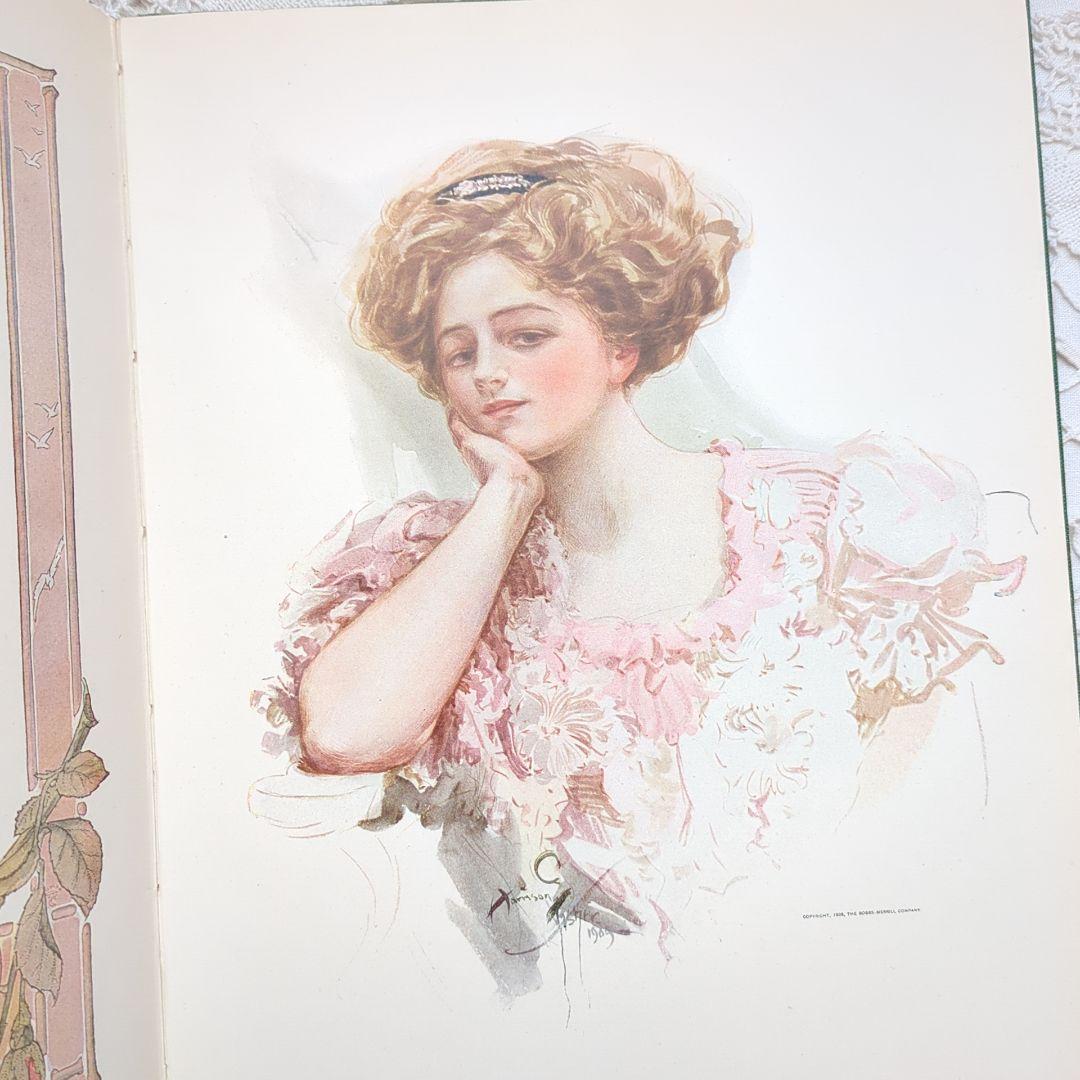 稀少1909年アンティーク 画集 洋書 絵本 児童書 ヴィクトリアン ヴンテージ